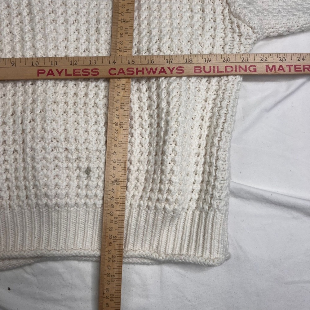 Vince Camuto Sweater Womens M Chunky Cable Knit Chain Detail Pull Over A040124 - Picture 6 of 6